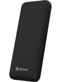 Denver PBS-10010B Power Bank 10000mAh 10W με Θύρα USB-A & Θύρα USB-C Black