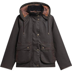 Barbour Γυναικείο Μπουφάν Χειμωνιάτικο Παρκά Μακρύ Αδιάβροχο Σοκολατί LWX1594-RU91