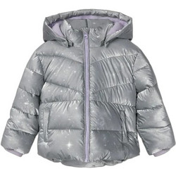 Name It Παιδικό Μπουφάν Χειμωνιάτικο Puffer Αντιανεμικό Γκρι Λιλά 13246838