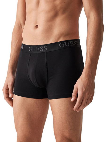 Guess Ανδρικά Μποξεράκια Σετ 3Pack Μαύρα U6BG08K5375
