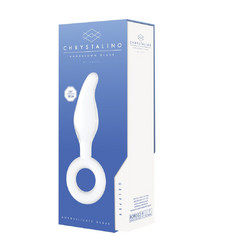 Shots Chrystalino The Gripper Γυάλινο Dildo 17cm Clear