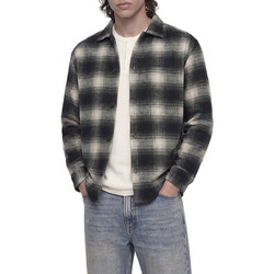 Jack & Jones Ανδρικό Πουκάμισο Κοτλέ Μακρυμάνικο Κανονική Γραμμή Ανθρακί 12300017