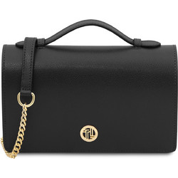 Tuscany Leather Opera Γυναικείο Τσαντάκι Χειρός Δερμάτινο Μαύρο TL142667