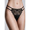 Milena By Paris Γυναικείο Sexy String με Δαντέλα Μαύρο 6990