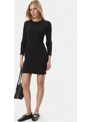 Tommy Jeans Mini Καθημερινό Φόρεμα Μαύρο DW0DW23575-BDS