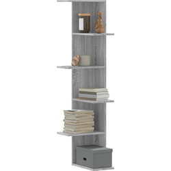 vidaXL Γωνιακή Βιβλιοθήκη Τοίχου 36.5x36.5x140cm 852632