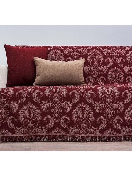 Cotone Ριχτάρι Τριθέσιου Καναπέ 170x240 Victoria 05 Μπορντό 105240