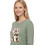 PNN Nightwear Yorkshire Terrier Σετ Γυναικείες Πιτζάμες Χειμωνιάτικες Βαμβακερές Πράσινο Mint 1271-1604