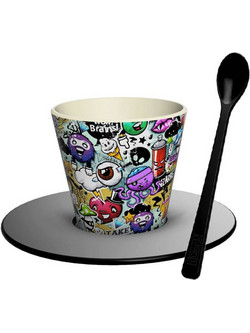 iDrink Urban Φλιτζάνι Espresso & Ελληνικού Καφέ Πολύχρωμο 90ml ID5219