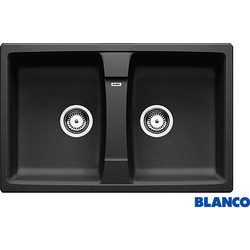 Blanco Lexa 8 Ένθετος Νεροχύτης Γρανίτη Αντιστρεφόμενος Anthracite 78x50cm