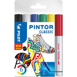 PILOT ΜΑΡΚΑΔΟΡΟΙ PAINT PINTOR FINE CLASSIC ΣΕΤ 6Τ. SW-PTF-C6