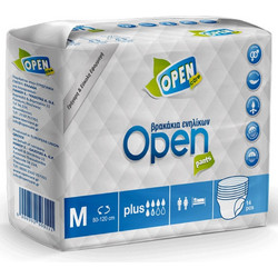 Open Care Pants Plus Medium Πάνες Βρακάκι Ακράτειας 6 Σταγόνες 14τμχ