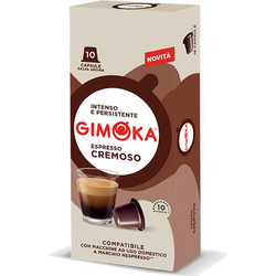 Gimoka Κάψουλες Espresso Cremoso Συμβατές με Μηχανή Nespresso 10τμχ