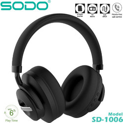 SODO SD-1006 Ενσύρματα & Ασύρματα Bluetooth Ακουστικά Over Ear Μαύρα