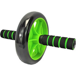 Dunlop Τροχός Ρόδα Κοιλιακών με διάμετρο 20.5 cm και χαλάκι, σε 2 χρώματα Πράσινο - Dunlop