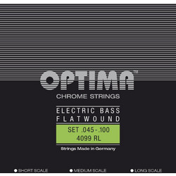 Optima 4099RL Σετ 4 Χορδές Ηλεκτρικού Μπάσου Chrome 45-100" Medium Tension 3/4