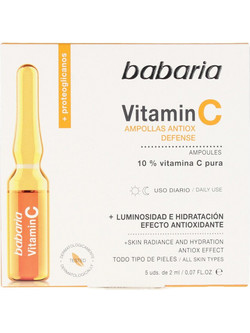 Babaria Vitamin C Antiox Defense Ampollas Serum Προσώπου με Βιταμίνη C 5x2ml