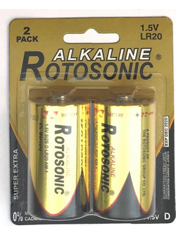 ΜΠΑΤΑΡΙΕΣ ROTOSONIC LASTING ENERGY ΑΛΚΑΛΙΚΕΣ LR 20 (SIZE D ) 1.5v ΣΕΤ 2τεμ. - PLANBATTERIES
