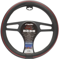 ΚΑΛΥΜΜΑ ΤΙΜΟΝΙΟΥ SIMONI RACING SPEED ΜΑΥΡΟ ΜΕ ΚΟΚΚΙΝΗ ΡΙΓΑ 37-39CM