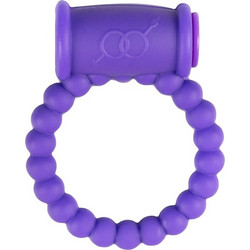 EasyToys Cock Ring Ελαστικό Δαχτυλίδι Πέους Σιλικόνης με Δόνηση Μωβ