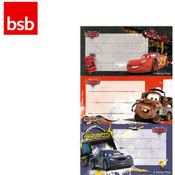 BSB Ετικέτες Αυτοκόλλητες Σχολικές 7.8x12.5cm Cars 3 Φύλλα