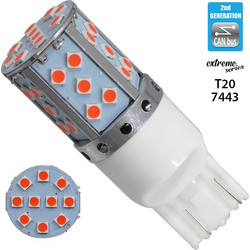 Globostar T20 Extreme Series LED 2ης Γενιάς Κόκκινο 12V 15W 1τμχ