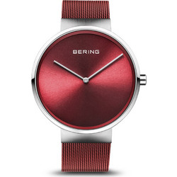 Bering Classic Γυναικείο Ρολόι με Κόκκινο Μεταλλικό Μπρασελέ 14539-303