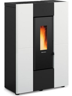 La Nordica Marilena Plus White Σόμπα Pellet Αεραγωγών Αερόθερμη 8kW