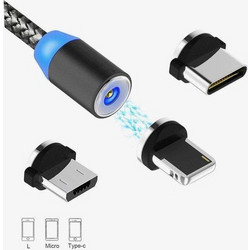 Μαγνητικό Kαλώδιο Gια Kινητά / Tάμπλετ (micro USB / lighting / type-c - 1m)