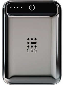 SAS Go Luxury Power Bank 10000mAh με 2 Θύρες USB-A Black
