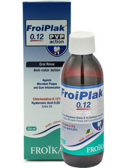 Froika FroiPlak 0.12% PVP Action Στοματικό Διάλυμα Κατά της Ουλίτιδας & της Περιοδοντίτιδας 250ml