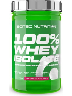 Scitec Nutrition 100% Whey Isolate Raspberry Πρωτεΐνη Ορού Γάλακτος Γράμμωσης Χωρίς Γλουτένη 700gr