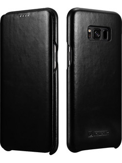 iCarer Vintage Δερμάτινη Θήκη Samsung Galaxy S8 Plus - Black (RS 991001)