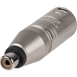 Neutrik NA-2MPMF - Προσαρμογέας από Male XLR 3 πόλων σε RCA Female
