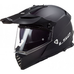 LS2 MX436 Pioneer Evo Matt Black Κράνος Μηχανής On / Off 1350gr