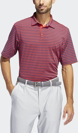 adipure essential stripe polo shirt