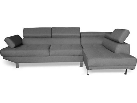Zita Plus Corner Γωνιακός Καναπές Αριστερή Γωνία Γκρι 260x163x72cm 40.0048