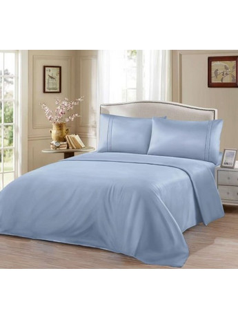 Σετ Σεντόνι με Παπλωματοθήκη 160x240cm Baby Blue SABA-02-081B