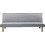 Woodwell Biz Τριθέσιος Καναπές Κρεβάτι Γκρι 167x75x70cm Ε9438,1