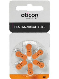Oticon μπαταριες ακουστικων βαρηκοιας No 13 6 τεμ