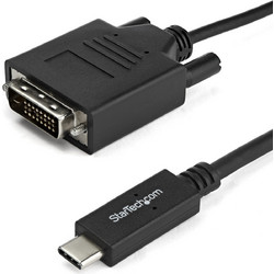 StarTech USB-C to DVI-D Cable 1m Black