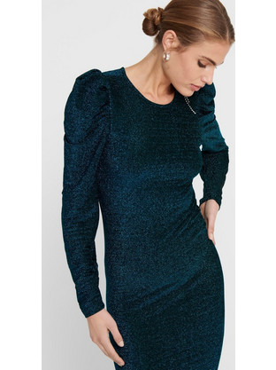 Only Mini Βραδινό Φόρεμα Navy Μπλε 15216738-Blue