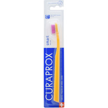 Curaprox 7600 Smart Ultra Soft Οδοντόβουρτσα Κίτρινη Φούξια