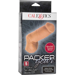 CalExotics Packer Gear Silicone Packing Penis Ρεαλιστικό Dildo με Όρχεις 12.75cm Caramel
