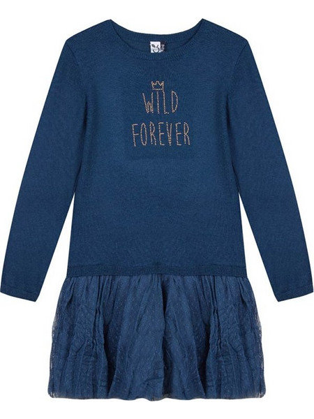 3 Pommes Παιδικό Φόρεμα Navy Μπλε 3M30204