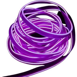 EL Wire 2 m / 6 Ft Flexible Soft Hose Wire Lights DC 12 V for Car, 360 Degree Illumination (Lila)