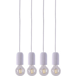 Home Lighting Iris Κρεμαστό Φωτιστικό Οροφής Πολύφωτο Κόκκινο 77-4354