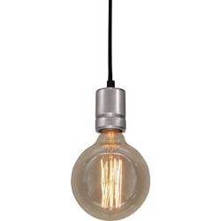 Home Lighting Beretta Κρεμαστό Φωτιστικό Οροφής Μονόφωτο Μαύρο 77-3206 Black