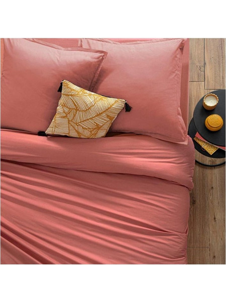 Διπλή Παπλωματοθήκη σε Ροζ χρώμα, 240x220 cm, Duvet cover - Atmosphera