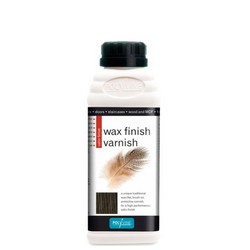 Polyvine Wax Finish Βερνίκι Επιφάνειας Ξύλου Νερού Satin Black 0.5lt